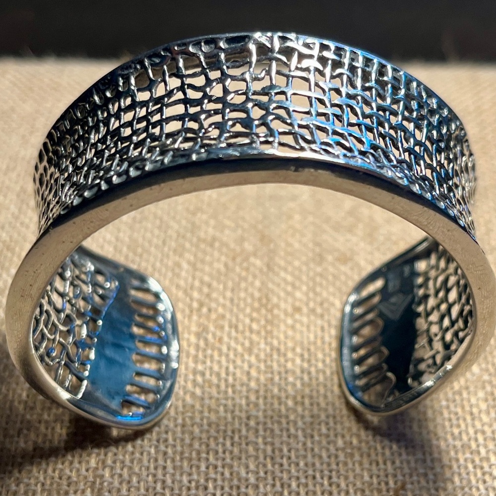 Silpada Sterling Silver Woven Cuff Bracelet - Picture 14 of 15